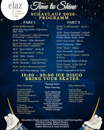 ✨ End of Season Show ✨
Tomorrow is the day! Join us at OYM Hall and experience the magic of figure s