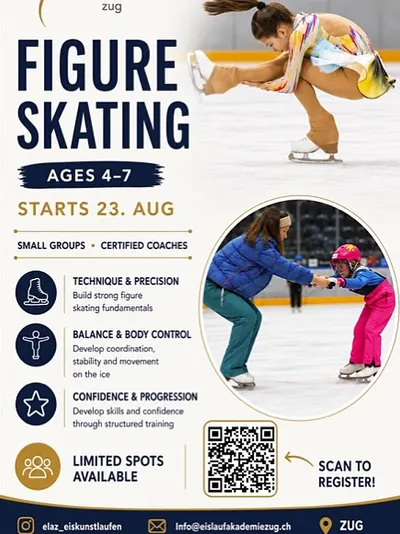 ⛸️ FIGURE SKATING | AGES 4–7

Registration is now open for our figure skating courses starting 23 Au